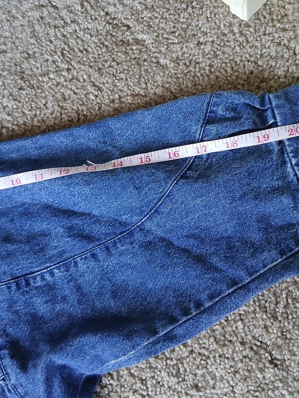 Vintage Women’s Blue Denim Jacket with Stud Details 80s 90s - Picture 7 of 11